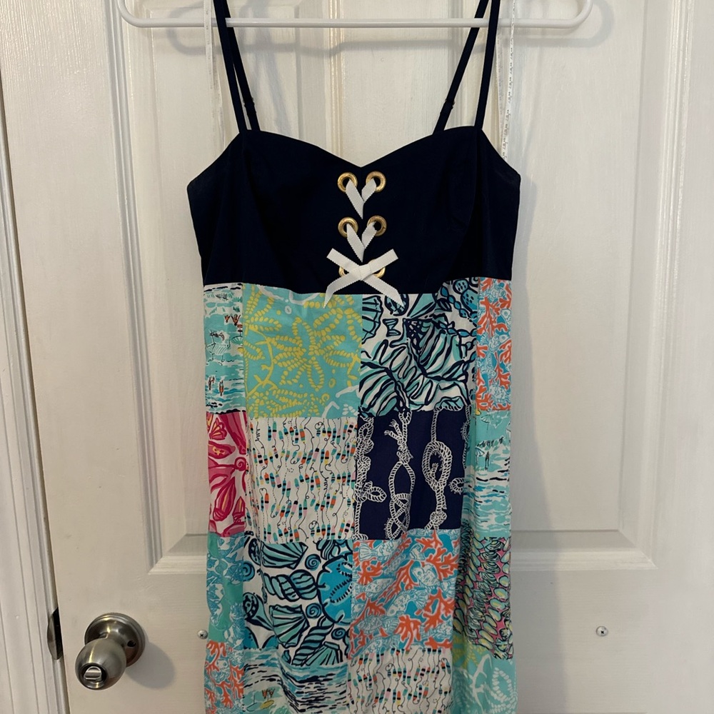 Patchwork Multicolor Summer Dress - image 1